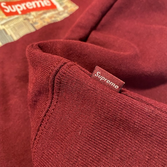 SOLD- off platform - Supreme Aerial Crewneck Burgundy - Picture 7 of 10
